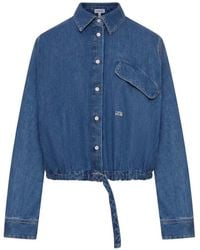 Loewe - Denim Blouse - Lyst