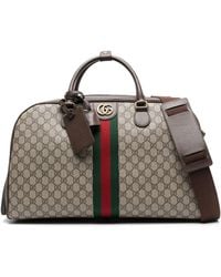 Gucci - Savoy Large gg Supreme Holdall Bag - Unisex - Canvas/calf Leather - Lyst