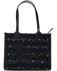 KARL LAGERFELD - Logo-Appliqué Top-Handle Tote Bag - Lyst