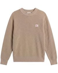 Calvin Klein - Waffle-Knit Logo-Patch Sweater - Lyst