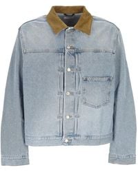 Haikure - Corduroy Collar Cotton Jacket - Lyst
