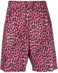 Laneus - Leopard-print Shorts - Lyst
