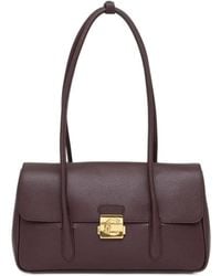 Coccinelle - Large C-Me Lock Grained-Leather Foldover Tote Bag - Lyst