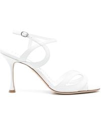 Manolo Blahnik - 100 Mm Elfajrsan Sandalen - Lyst