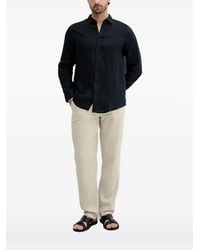 ARMANI EXCHANGE - Long-Sleeve Linen Shirt - Lyst