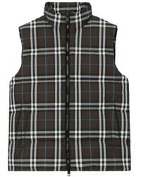 Burberry - Gilet Matelassé Check - Lyst