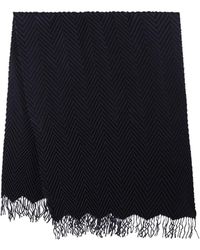 Giorgio Armani - Écharpe Plissée À Chevrons - Lyst