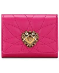 Dolce & Gabbana - Small Devotion Leather Wallet - Lyst