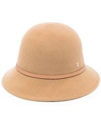 Helen Kaminski - Alto 9 Leather-Trim Wool Fedora Hat - Lyst