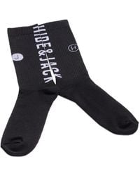 HIDE & JACK - Calcetines De Canalé Con Detalle De Logo - Lyst