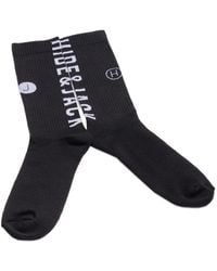 HIDE & JACK - Logo-Detail Rib Socks - Lyst