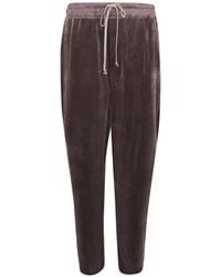 Rick Owens - Pantalon De Jogging Astaires À Texture Velours Et Lien De Resserrage - Lyst