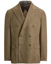 Polo Ralph Lauren - Glen-Plaid Double-Breasted Blazer - Lyst