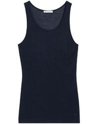 Ami Paris - Logo-Embroidered Cotton-Blend Top - Lyst