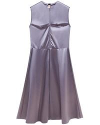 Marni - Satin-Finish Sleeveless Dress - Lyst