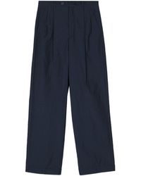 A.P.C. - Pleated Straight Trousers - Lyst