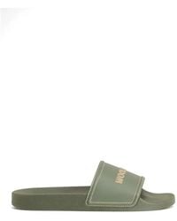 Woolrich - Contrasting Stitching Logo Slide Sandals - Lyst