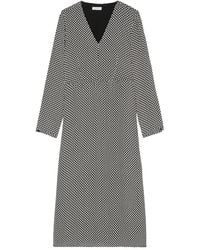 Marc O' Polo - Geometric-Print Midi Dress - Lyst
