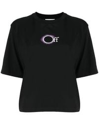 Off-White c/o Virgil Abloh - Logo-print Cotton T-shirt - Lyst