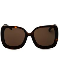 Dolce & Gabbana - Oversized-Frame Tortoiseshell-Effect Sunglasses - Lyst