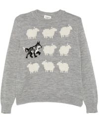 Weekend by Maxmara - Nitra Intarsia-Knit Sweater - Lyst