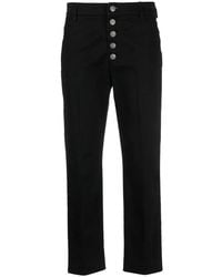 Dondup - Nima Logo-Plaque Trousers - Lyst