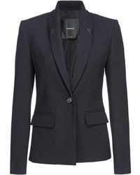 Pinko - Shawl-Lapel Twill Blazer - Lyst
