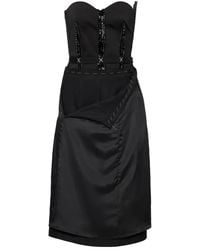 Maison Margiela - Strapless Midi Dress - Lyst