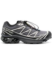 Salomon - Grey Xt-6 Gore-tex Low Top Sneakers - Unisex - Fabric/rubber - Lyst