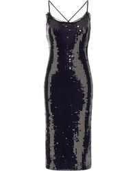 Roberto Cavalli - Sequin-Embellished Cross-Back Dress - Lyst