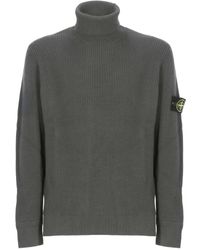 Stone Island - Trui Met Compass-Logopatroon - Lyst