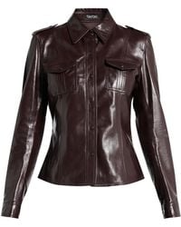 Tom Ford - Shiny Leather Shirt - Lyst