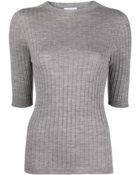 Peserico - Virgin-wool Short-sleeve Top - Lyst