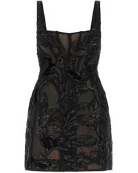 Costarellos - Elitta Sequin-Embellished Tulle Mini Dress - Lyst