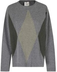 Alysi - Pullover Mit Argyle-Muster - Lyst