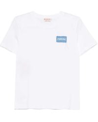 Marni - Camiseta con parche del logo - Lyst