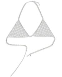 Patrizia Pepe - Rhinestone-Embellished Bra - Lyst