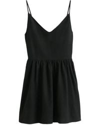 Tommy Hilfiger - Smocked-Back Flared Mini Dress - Lyst