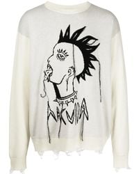 Haculla - Distressed Punk Logo Jumper - Lyst