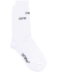 Off-White c/o Virgil Abloh - Jacquard-Socken mit Logo - Lyst