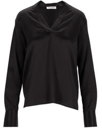 Al Duca d'Aosta - V-Neck Blouse - Lyst