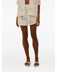 FARM Rio - Pantalones cortos con cordón y estampado floral - Lyst