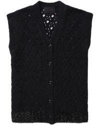 Simone Rocha - Pointelle-Knit Cardigan - Lyst