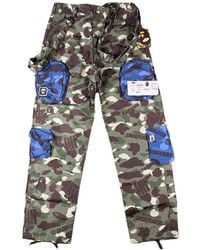 A Bathing Ape - X Undefeated Pantaloni Cargo Multi-Pouch Camo - Lyst