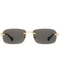 Gucci - Lunettes De Soleil À Monture Rectangulaire - Lyst