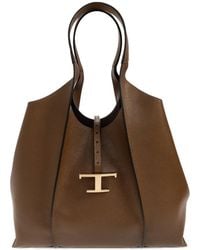 Tod's - T Timeless Leather Shoulder Bag - Lyst