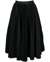 Sacai Asymmetrische Rok - Zwart