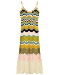 La DoubleJ - Chevron Jurk - Lyst