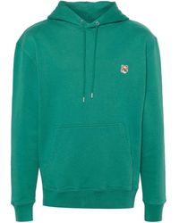 Maison Kitsuné - Fox Head Cotton Hoodie - Lyst