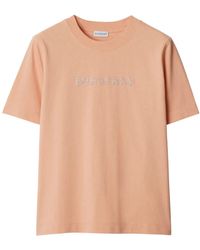 Burberry - T-Shirt Mit Paisley-Logo - Lyst